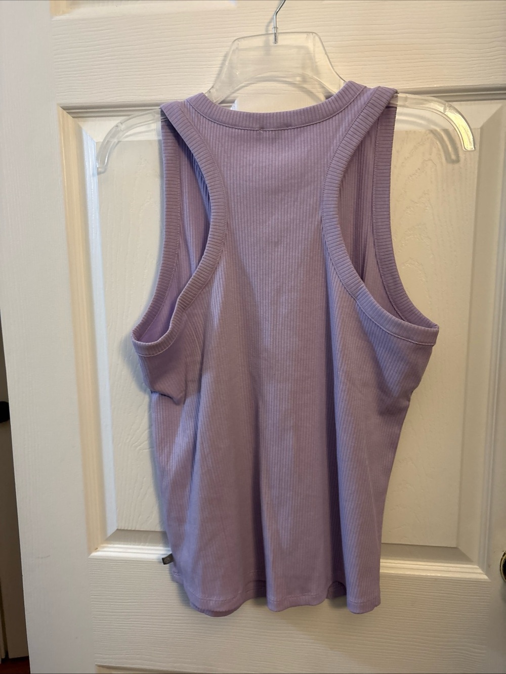 Talbots Lavender Ribbed Sleeveless Tank - Picture 3 of 5